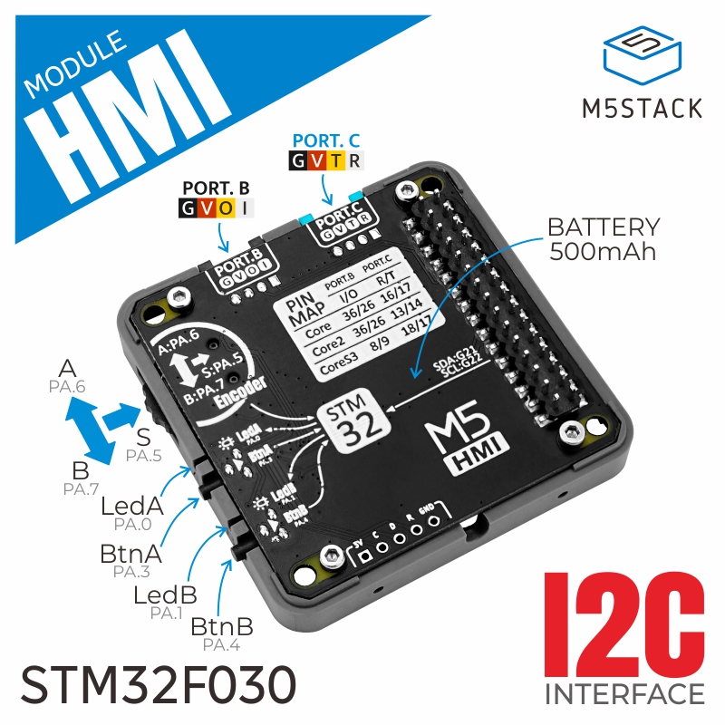 M5Stack Core2 - Modulo HMI ufficiale M5Stack con codificatore