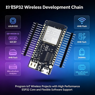 Lolin D32 - Scheda Wemos LOLIN D32 V1.0.0 ESP32,