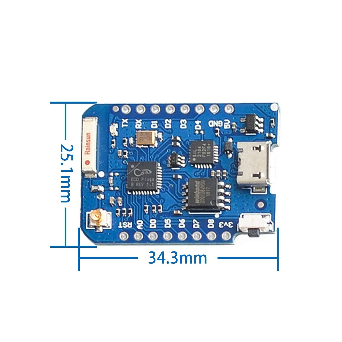 WEMOS D1 Mini Pro 4M 16M byte  - D1 Mini Pro recensione e prezzo