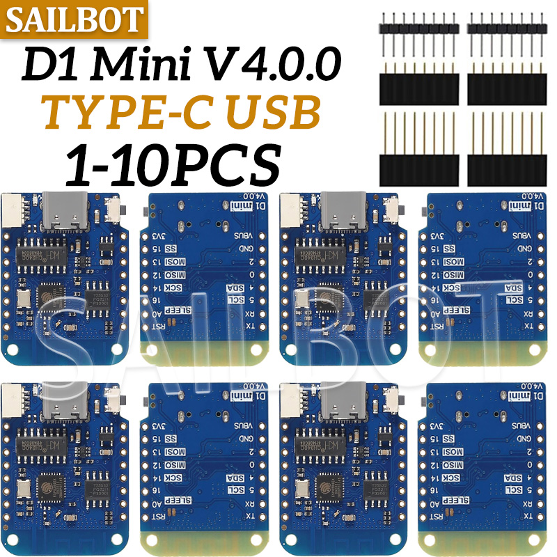 1-10PCS WeMos D1 Mini ESP8266  - Wemos D1 recensione e prezzo