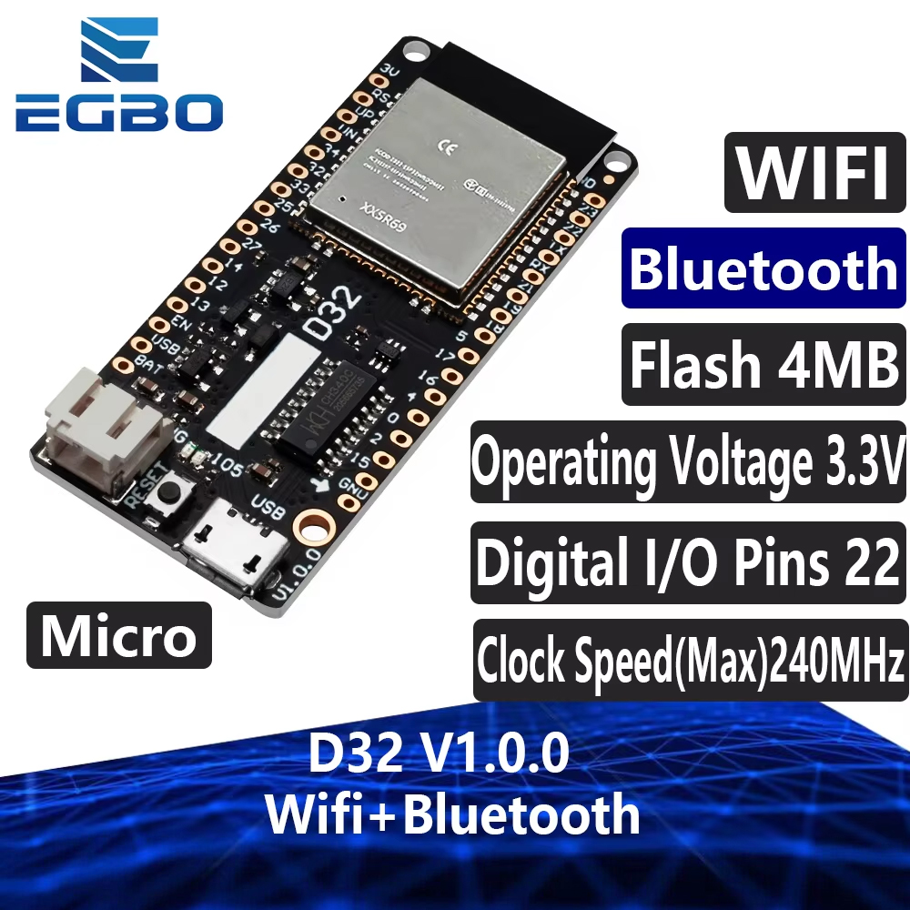 EGBO Per LOLIN D32 V1.0.0 - Wi - Lolin D32 recensione e prezzo
