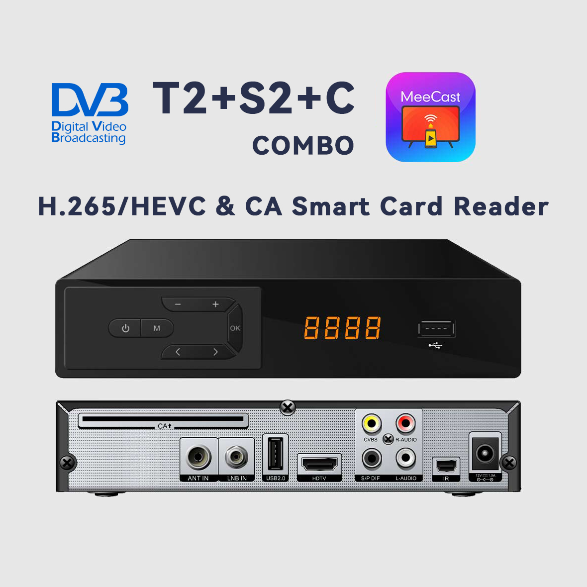 Decoder Combo Meecast H.265 pe - Devkitc recensione e prezzo